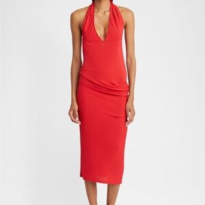 NWT Jacquemus Pasadena Red Halter Dress $790